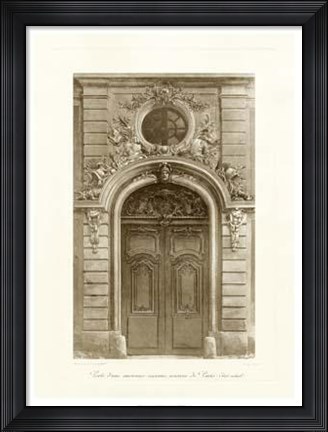 Framed Ornamental Door I Print