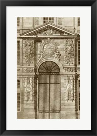 Framed Ornamental Door II Print