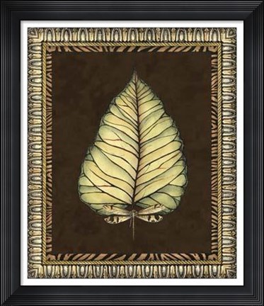 Framed Safari Leaves I Print