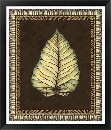 Framed Safari Leaves I Print