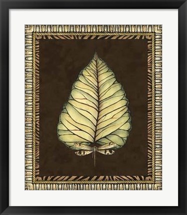 Framed Safari Leaves I Print