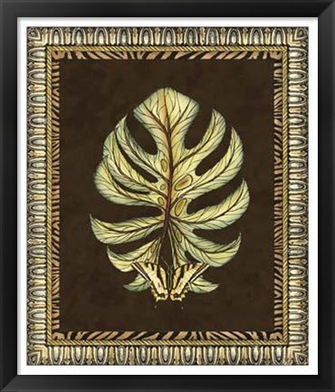 Framed Safari Leaves II Print