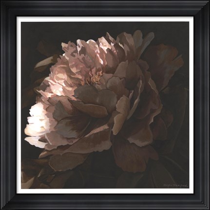 Framed Moonlit Peony II Print