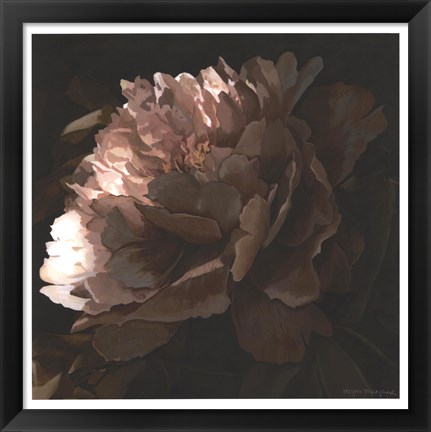 Framed Moonlit Peony II Print