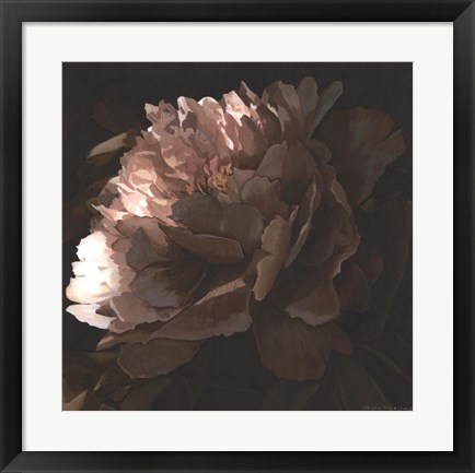 Framed Moonlit Peony II Print