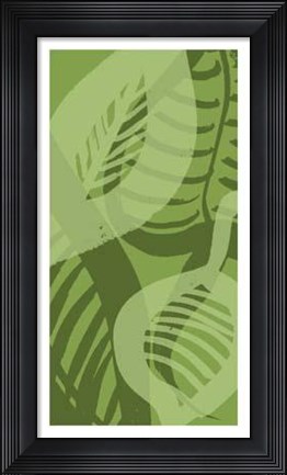 Framed Shades Of Green II Print