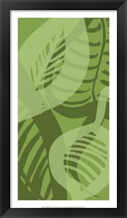 Framed Shades Of Green II Print