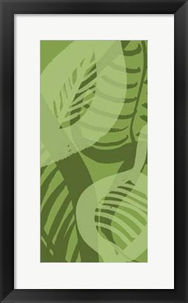 Framed Shades Of Green II Print