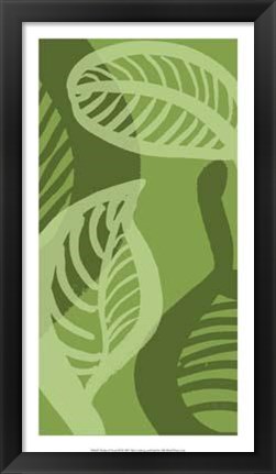 Framed Shades Of Green III Print