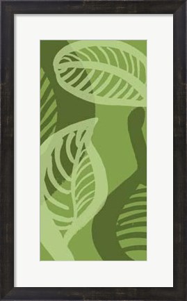 Framed Shades Of Green III Print