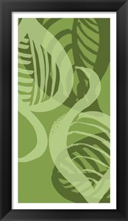 Framed Shades Of Green IV Print