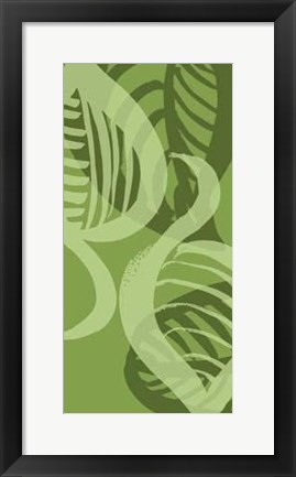 Framed Shades Of Green IV Print