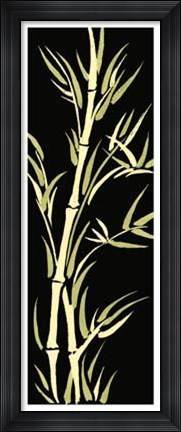 Framed Asian Bamboo Panel I Print