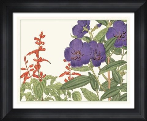 Framed Japanese Flower Garden VI Print