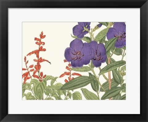 Framed Japanese Flower Garden VI Print