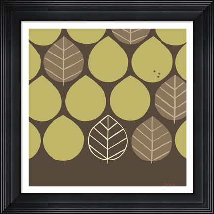 Framed Forest Motif I Print