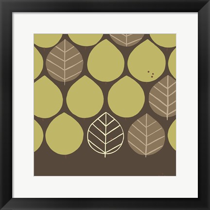 Framed Forest Motif I Print