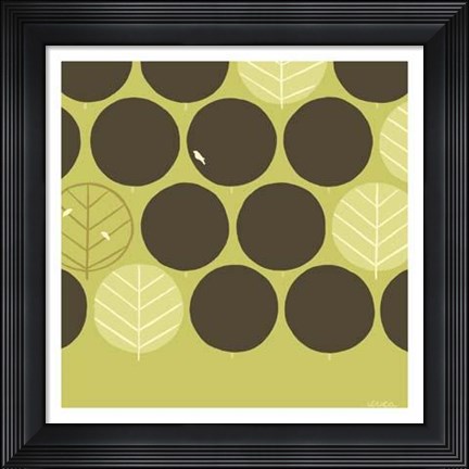 Framed Forest Motif II Print