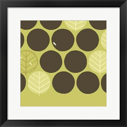 Framed Forest Motif II Print