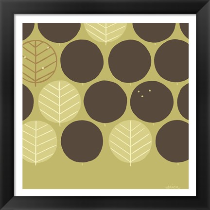 Framed Forest Motif III Print