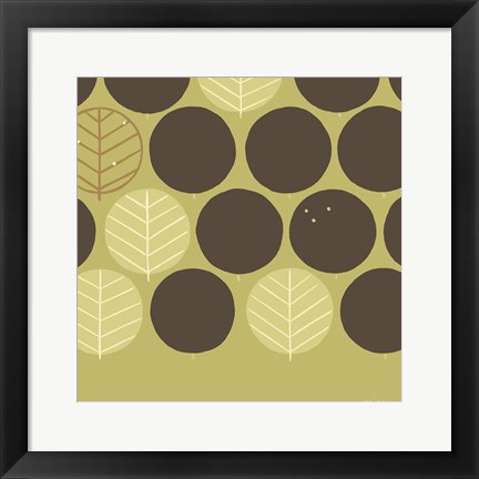 Framed Forest Motif III Print