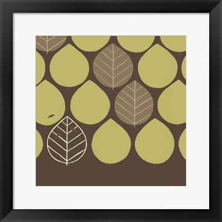 Framed Forest Motif IV Print