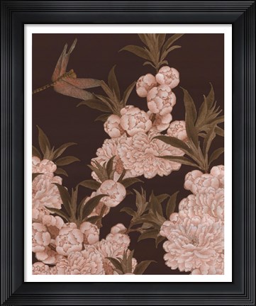 Framed Asian Brocade III Print