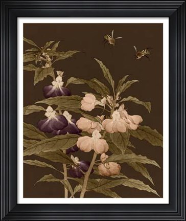 Framed Asian Brocade IV Print