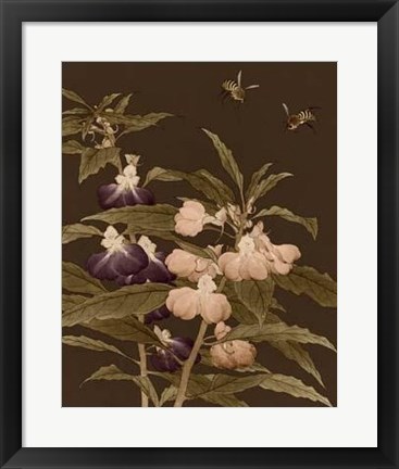 Framed Asian Brocade IV Print