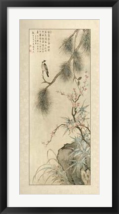 Framed Pine And Bamboo Print