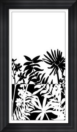 Framed Tropical Silhouette II Print
