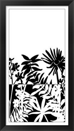 Framed Tropical Silhouette II Print