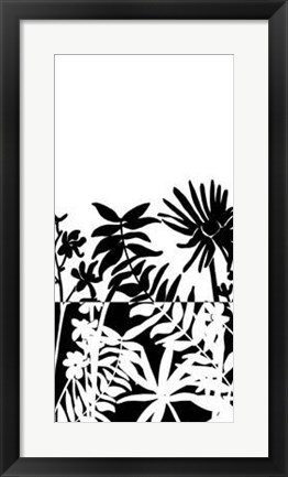 Framed Tropical Silhouette II Print