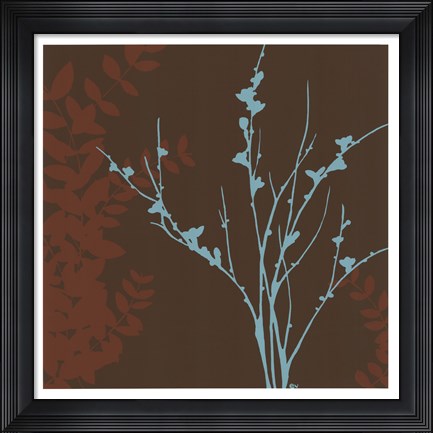 Framed Blue Bough I Print