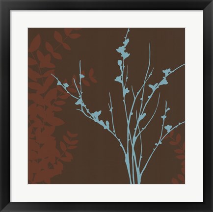 Framed Blue Bough I Print