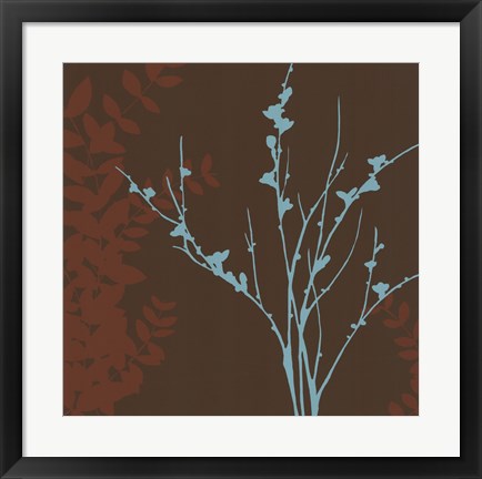 Framed Blue Bough I Print