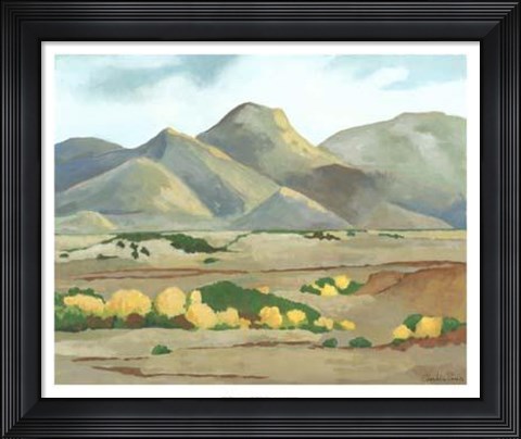 Framed Western Vista V Print