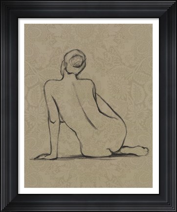Framed Sophisticated Nude II Print