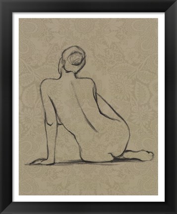 Framed Sophisticated Nude II Print