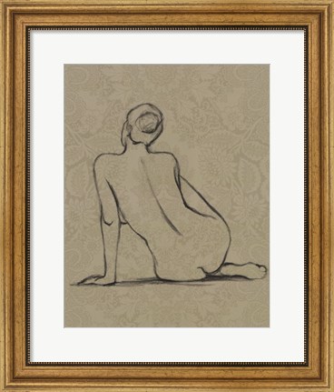 Framed Sophisticated Nude II Print