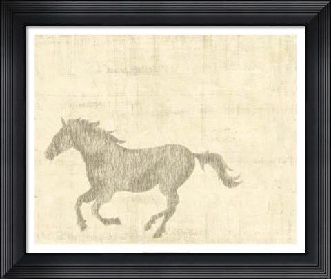 Framed Vintage Horse II Print
