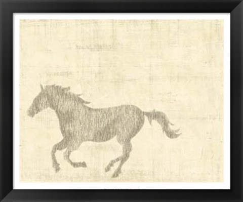 Framed Vintage Horse II Print