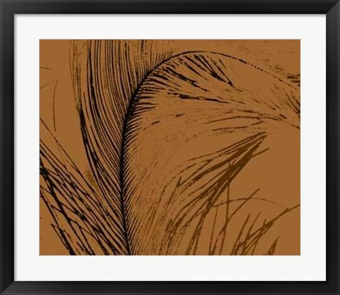 Framed Feathered Impression I Print