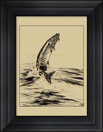 Framed Fisherman's Delight III Print