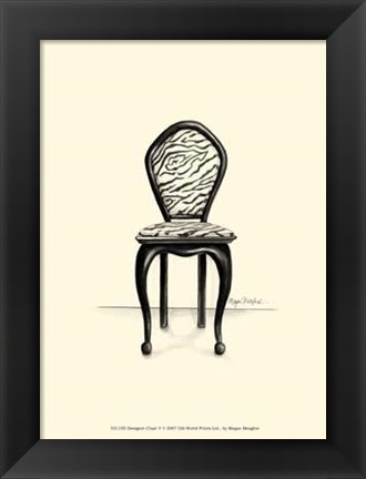 Framed Designer Chair V Print