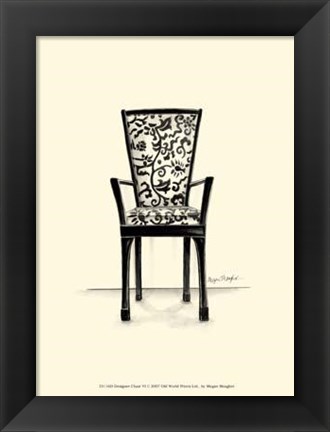 Framed Designer Chair VI Print