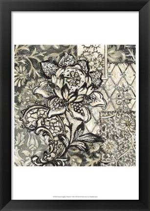 Framed Printed Graphic Chintz II Print