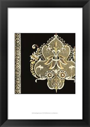 Framed Small Regal Adornments I Print