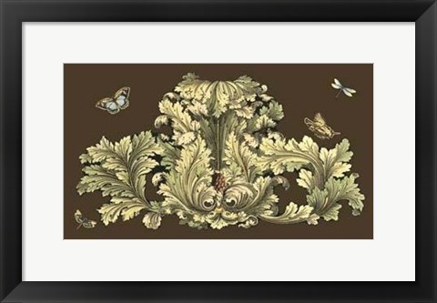 Framed Small Nature&#39;s Splendor On Chocolate I Print