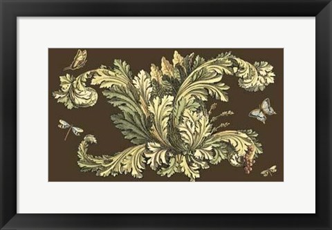 Framed Small Nature&#39;s Splendor On Chocolate II Print